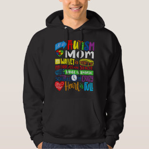 Moletom Sou um Autismo Mãe Wallet Vazia, Orgulhosa Mãe A