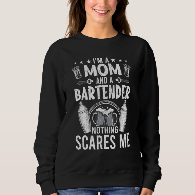Moletom Sou um Barman e Mãe de Bar Bartender (Frente)