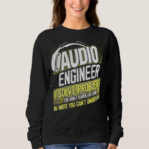 Moletom Sou Um Engenheiro De Áudio Que Resolvo Problemas Q