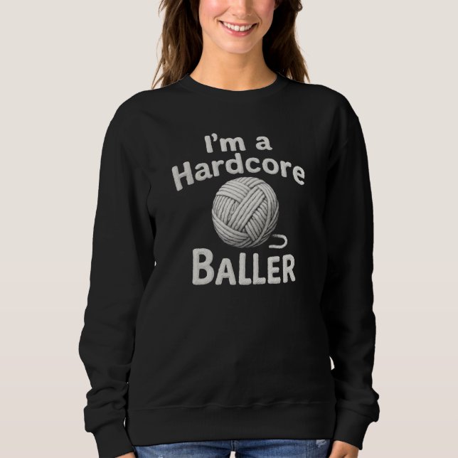 Moletom Sou um jogador de basquete hardcore (Frente)