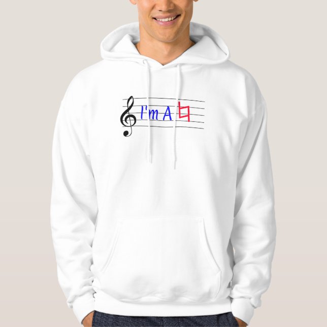 Moletom Sou um músico de presentes natural (Frente)