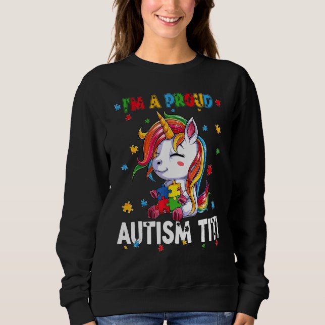 Moletom Sou um Quebra-cabeça de Consciência do Autismo Org (Frente)