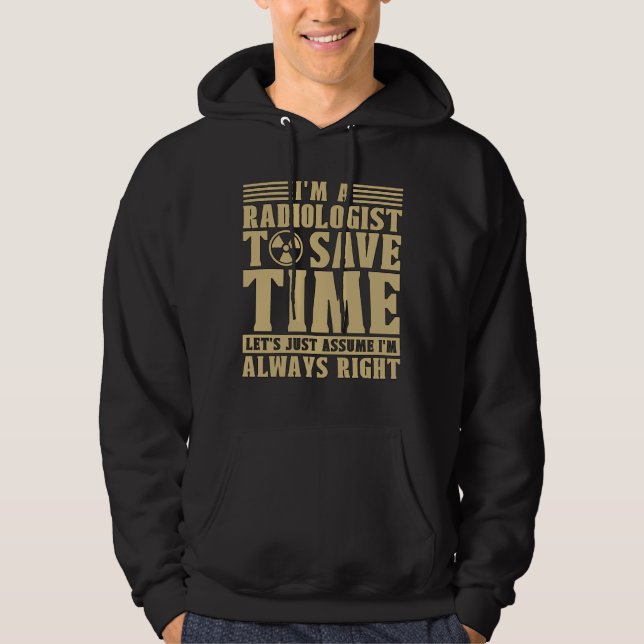 Moletom Sou um radiologista radiologista radiologista Rad  (Frente)