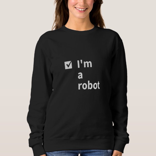 Moletom Sou um Robô Ai Artificial Inteligente Gamer (Frente)
