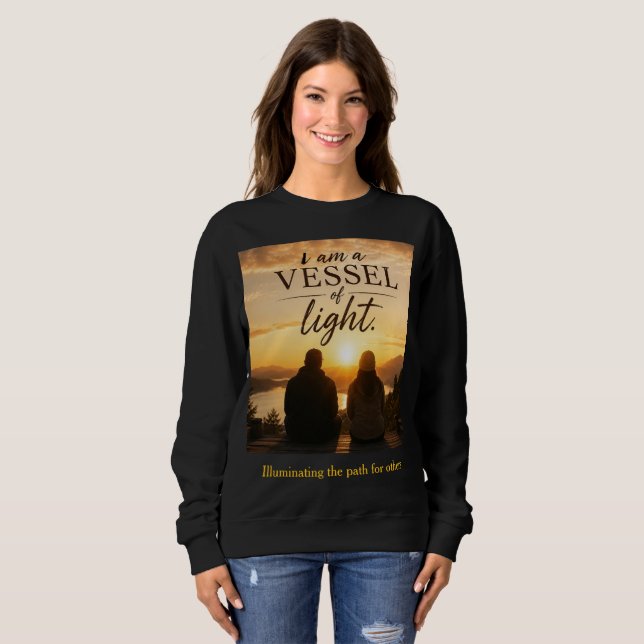 Moletom Sou um Vaso de Luz (Frente Completa)