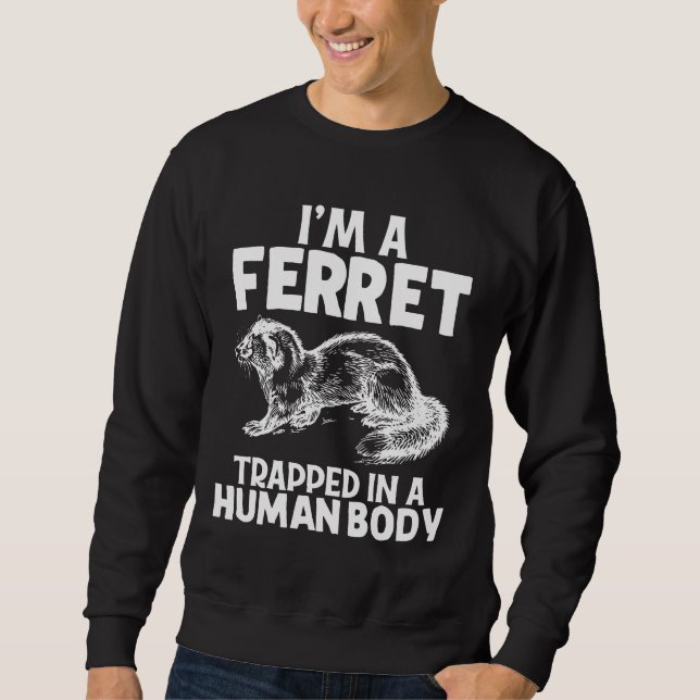 Moletom Sou Uma Garota De Animais Ferret (Frente)
