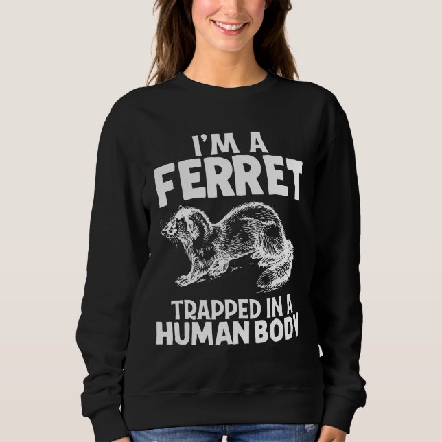 Moletom Sou Uma Garota De Animais Ferret (Frente)