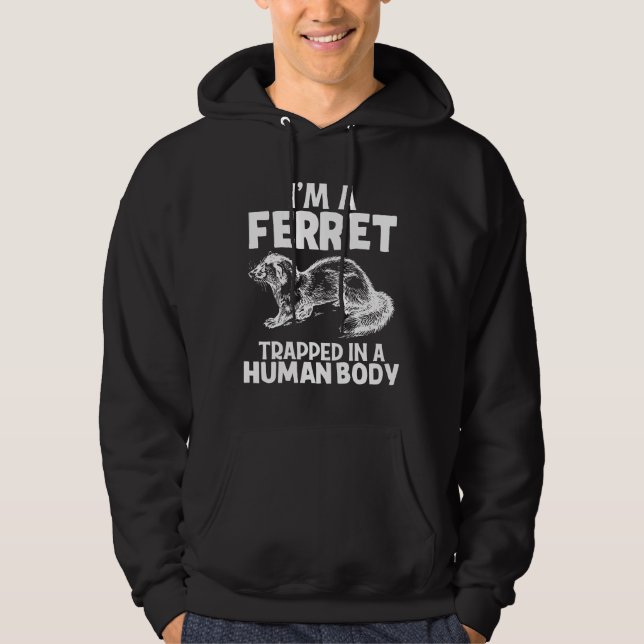 Moletom Sou Uma Garota De Animais Ferret (Frente)