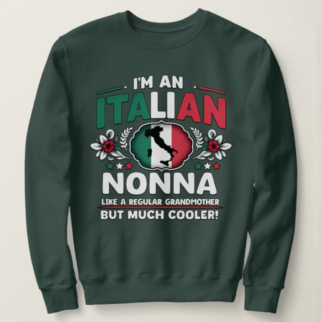 Moletom Sou uma Nonna Italiana (Frente do Design)