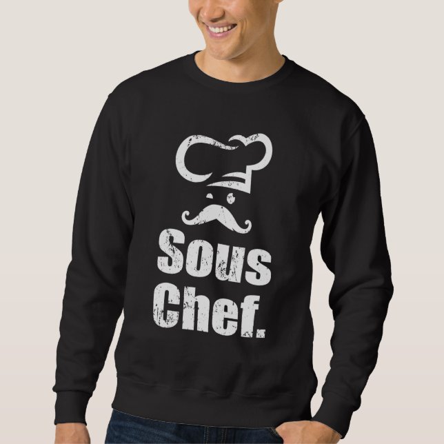 Moletom Sous Chef - Chef Cozinhar Culinário de Chef com Mu (Frente)