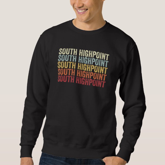 Moletom South Highpoint Florida South Highpoint FL Retro V (Frente)