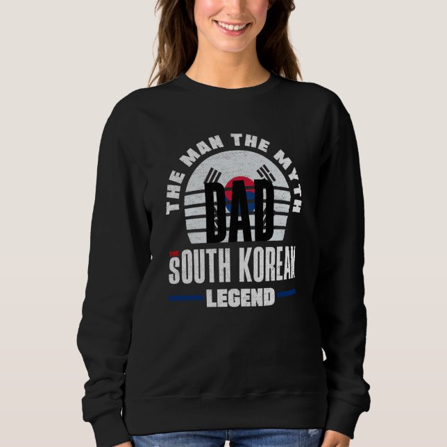 Moletom South Korea South Korean South Korea Flag Fathers  (Frente)