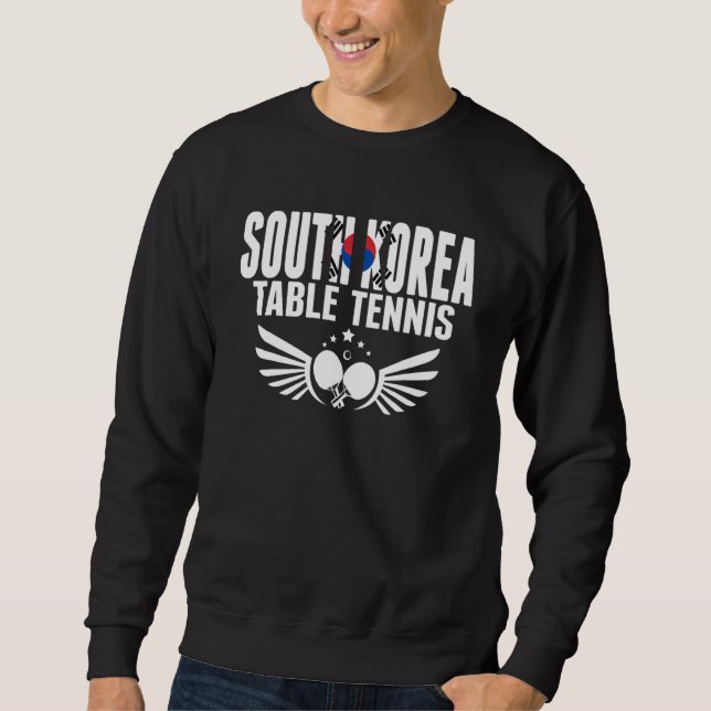 Moletom South Korea Table Tennis   Support Korean Ping Pon (Frente)