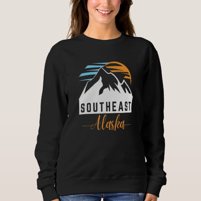 Moletom Southeast AK Sunrise Sunset & Mountains Outdoor Ad (Frente)