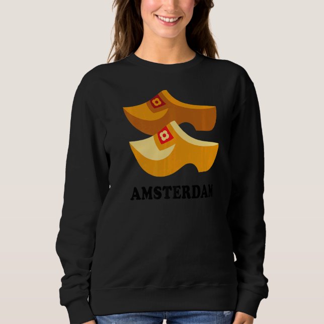 Moletom Souvenirs De Wooden Clogs Amsterdam Holandeses (Frente)