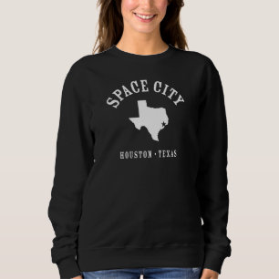 Moletom Space City Houston Texas Athletic Design W Texas S