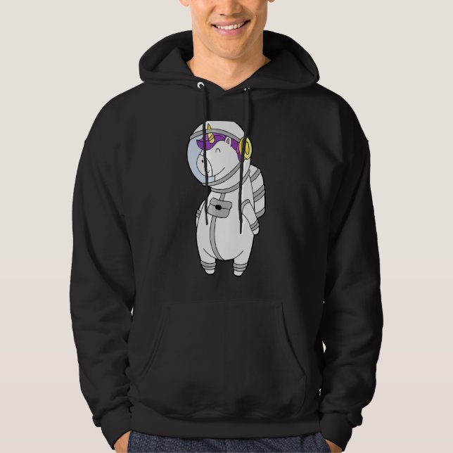 Moletom Space Explorer Unicorn Astronaut Solar System Gala (Frente)