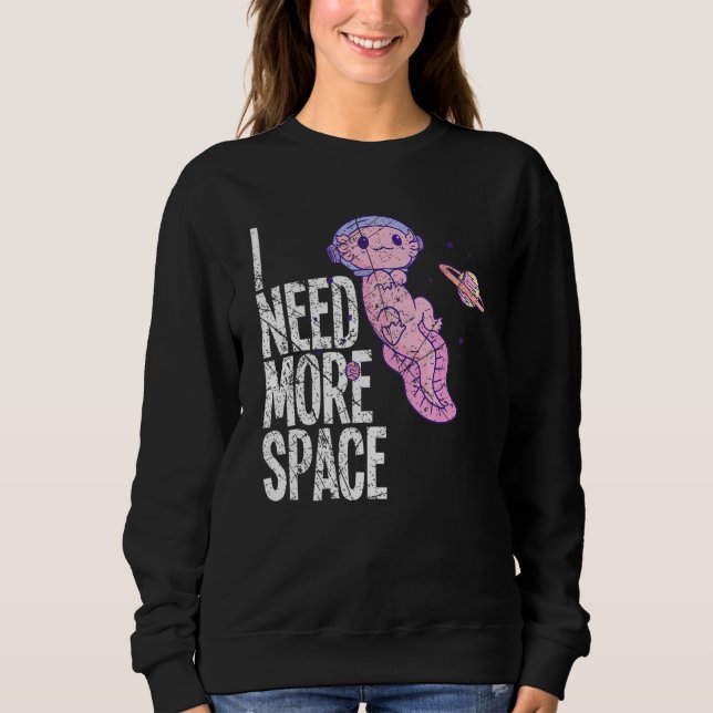 Moletom Space Galaxy Flying Axolotl Spacesuit Salamander S (Frente)