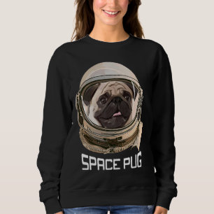 Moletom Space Pug, cara de cachorro, amantes de cachorros,