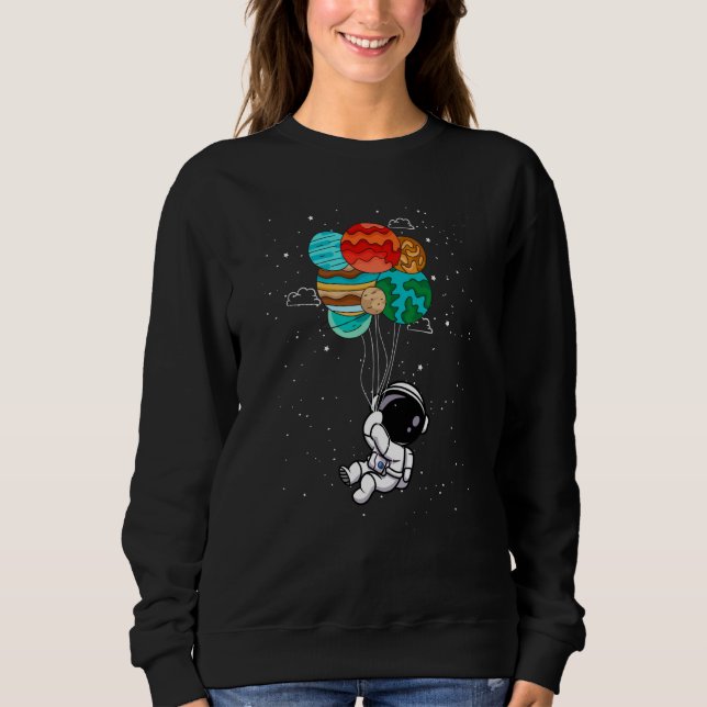 Moletom Spaceman  Space Astronaut Solar System Girls Boys (Frente)