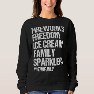 Moletom Sparlers da família do Sorvete de Liberdade do Fir
