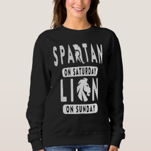 Moletom Spartan No Sábado Lion No Domingo Ideias De Futebo