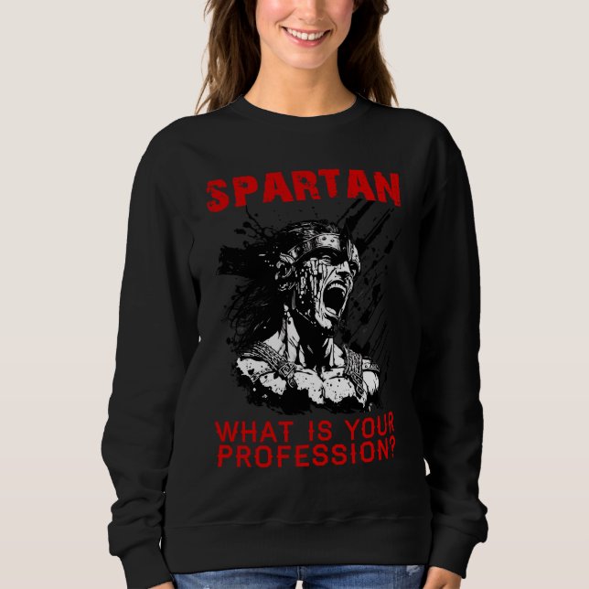 Moletom Spartan, qual é a sua profissão de ginã. (Frente)