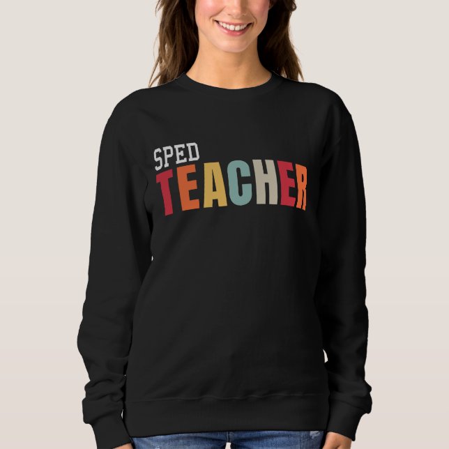 Moletom SPED Professor Life Back To School First Day Appre (Frente)