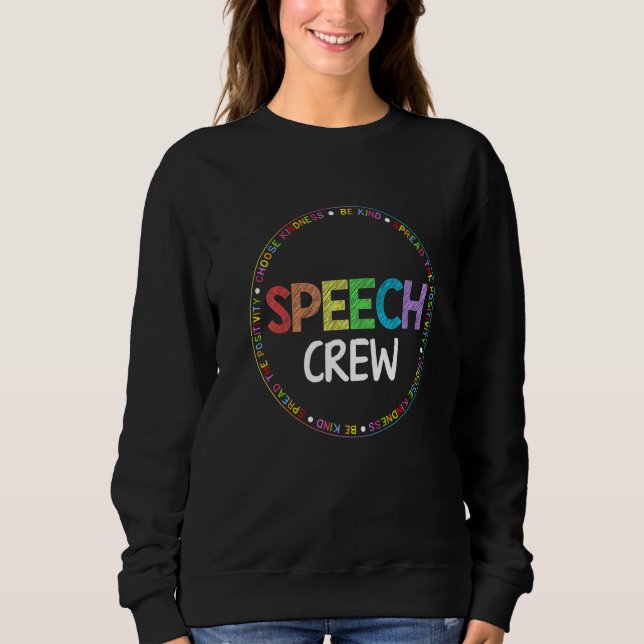 Moletom Speech Language Pathologist Therapy Groovy Speech  (Frente)