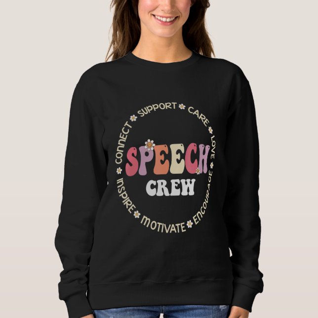 Moletom Speech Language Pathologist Therapy Groovy Speech  (Frente)