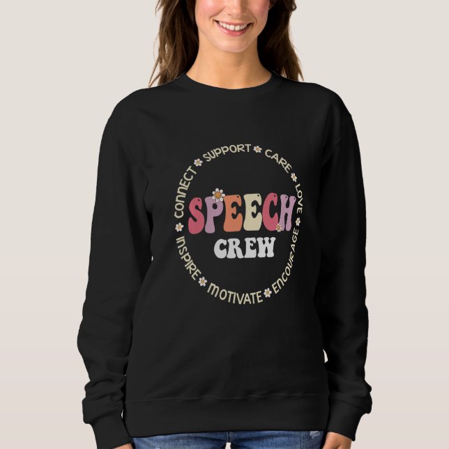 Moletom Speech Language Pathologist Therapy Groovy Speech  (Frente)