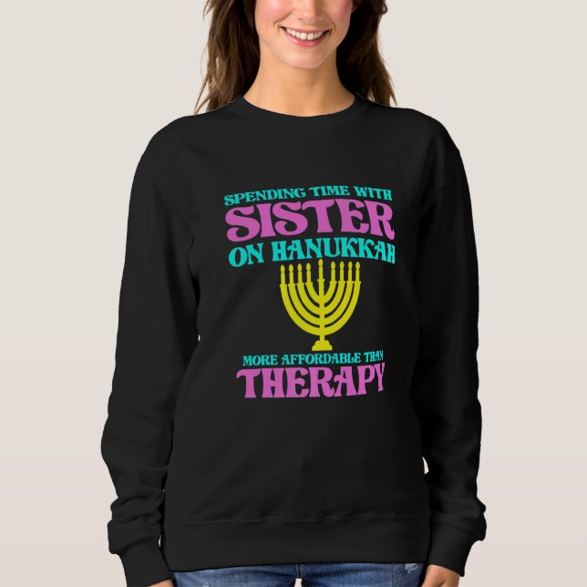 Moletom Spending Time With Sister On Hanukkah Jewish Jew G (Frente)