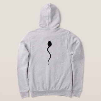 Moletom Sperm on my hoodie! Long sleeve zippered Hoodie.