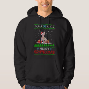 Moletom Sphynx Cat Lover Natal Feio Xmas Sweater Sphyt