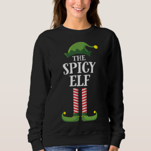 Moletom Spicy Elf Matching Family Christmas Party Engraçad
