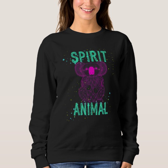 Moletom Spirit Animal Koala Lover Pink Animals Comfort Cut (Frente)