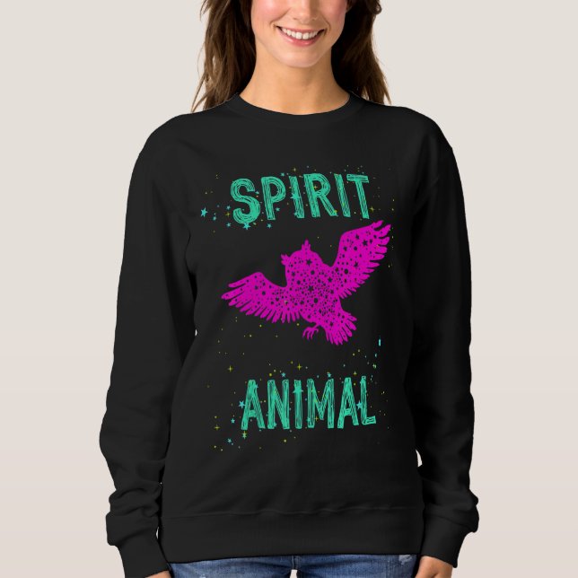 Moletom Spirit Animal Owl Lover Pink Animals Comfort Cute  (Frente)