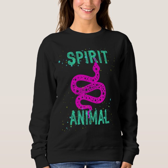 Moletom Spirit Animal Snake Lover Pink Animals Comfort Cut (Frente)