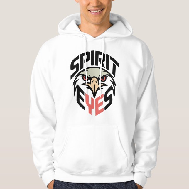 Moletom Spirit Eyes Hoodie – Bold Eagle Mascot Design for  (Frente)