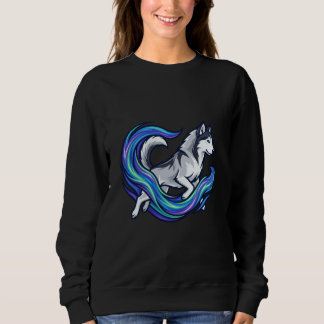 Moletom Spirit Husky Azul Elétrico Aura Gráfico