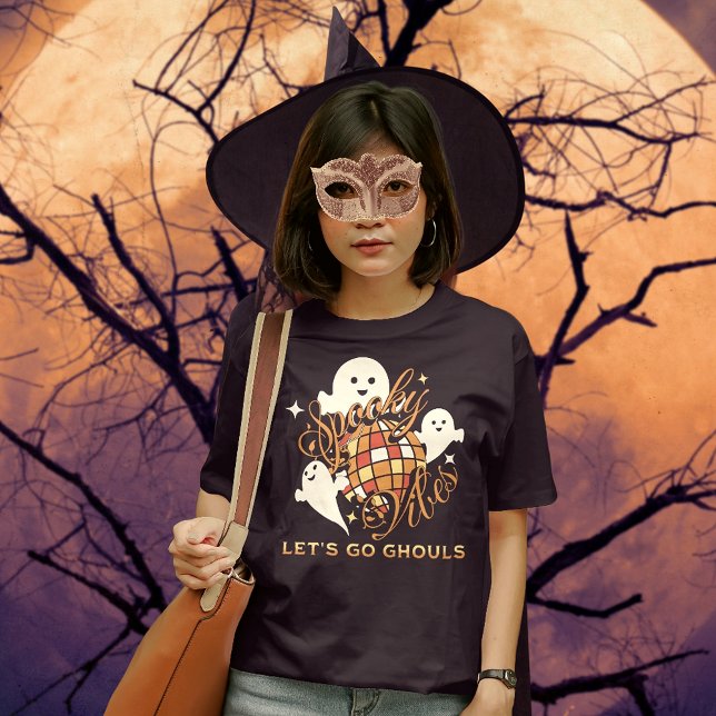 Moletom Spookes Vibes Go Ghouls Disco Retro Halloween (Let's Go Ghouls! Spooky Vibes! Retro Halloween Design!)