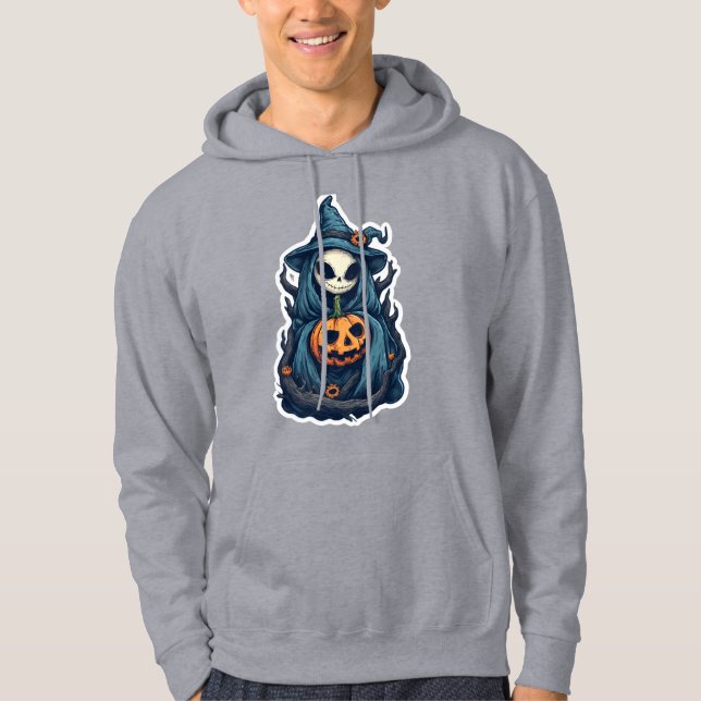 Moletom Spookie Skeleton Reaper com Pumpkin (Frente)