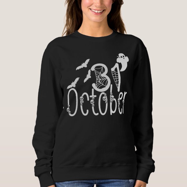 Moletom Spooky Halloween 31 de outubro (Frente)