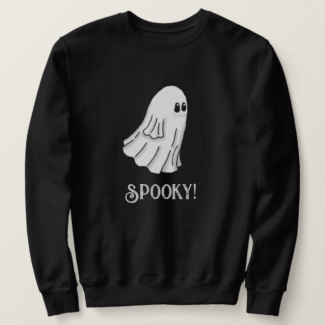 Moletom Spooky Halloween Ghost (Frente do Design)