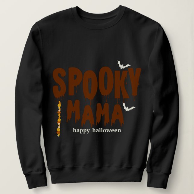 Moletom Spooky Mama Happy Halloween (Frente do Design)