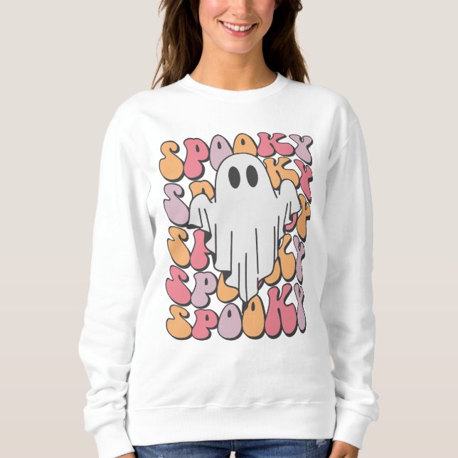 Moletom Spooky Retro Ghost (Frente)