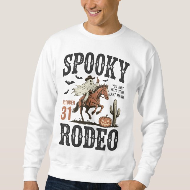 Moletom Spooky Rodeo Western Halloween (Frente)