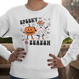 Moletom Spooky Season Retro Groovy Halloween Design