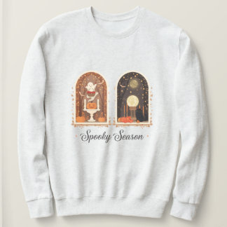 Moletom Spooky Season Sweatshirt | Cute Ghost & Pumpkin