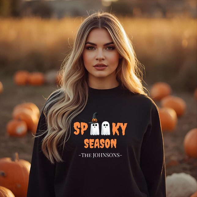 Moletom Spooky Season Sweatshirt - Modern Halloween Outfit (Criador carregado)